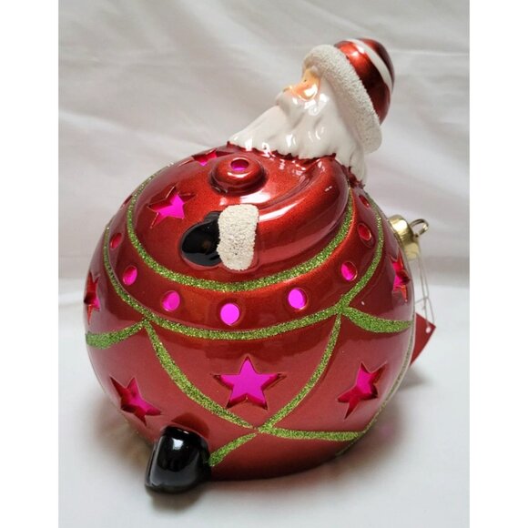 Ceramic Santa Luminary with Flameless Candle RL05290V Tested Works - Picture 3 of 12